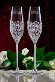 Wedding Glasses Cake Server Set Silvergold Color Personalized Etsy Wedding Glasses Wedding Flutes Toasting Flutes Wedding