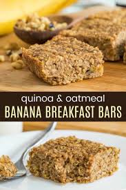 Healthy Banana Breakfast Bars Recipe Cupcakes Kale Chips Recipe Breakfast Bars Recipe Banana Quinoa Breakfast Bars Quinoa Breakfast Bars