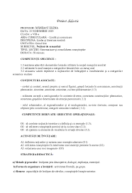 Analiza noastră se încadrează terminologiei externe, descriptive, abordarea nu. Doc Proiect Didactic Clasa A Viii A Cristian Manescu Academia Edu