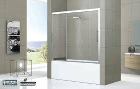Pare Baignoire Rose 3pv 3 Panneaux Coulissants 6mm Crystal Clear Paroi Baignoire Baignoire Rose Panneau Coulissant