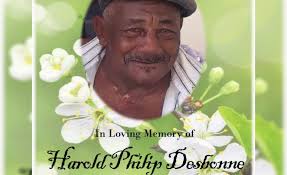 Death announcement of 81 year old Phillip Harold Desbonne better known as  Hard and D8 of Guilette who resided in Lagoon Portsmouth