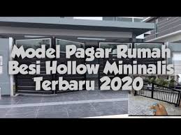 Contoh gambar pagar besi minimalis. Model Pagar Rumah Minimalis Terbaru 2020 Youtube