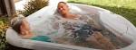 Tiny 2-person hot tub - fits in a pick-up truck, plugs in to a 110V plug