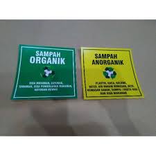Sampah organik adalah sampah yang berasal dari sisa mahkluk hidup yang mudah terurai secara alami tanpa proses campur tangan manusia untuk dapat terurai. Stiker Sampah Organik Dan Anorganik Minim 10 Lembar Shopee Indonesia