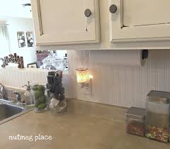 Install tile backsplash in 16 steps. Beadboard Backsplash Using Wallpaper Mom 4 Real