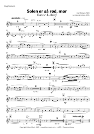 Solen Er Sa Rod Mor Carl Nielsen Lutzen Music Pdf Sheet Music For Brass Band