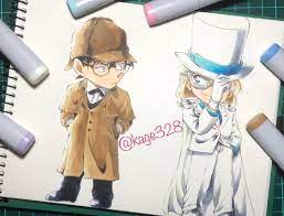 かげ on instagram コナン君 哀ちゃん 描いてみた 名探偵コナン 江戸川コナン コナン 灰原哀 怪盗キッド 模写 模写絵 コピックイラスト detectiveconan conan kidthephantomthief aihaibara h コナン 江戸川コナン 灰原哀