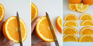 Make skinnier slices if you are baking with orange rounds and thicker slices for an orange garnish. How To Cut An Orange Dessarts