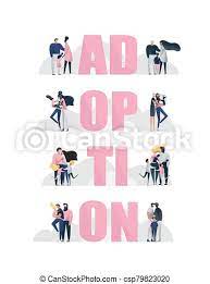 Explain the activity as follows: Adoption Illustration Multinational Families Adoption Vector Illustration Family Couples And Single People With Foster Canstock