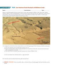 Solved Below Is An Aerial Photograph Of The San Andreas F Chegg Com