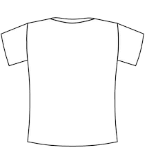 Blank Shirt Coloring Pages Tshirt Template Coloring Pages Template Printable