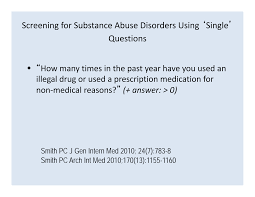 Image result for Single-Question Drug Abuse Screening Test