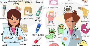 A vocabulary list featuring medical diseases and disorders. Health Vocabulary Health And Healthcare In English 7esl