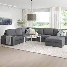 Kivik Sectional 5 Seat Corner With Chaise Skiftebo Dark Gray Ikea Sectional Deep Seating Ikea Kivik