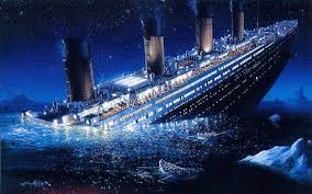 the titanic sinks the titanic