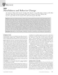 Find a west point grad. Pdf Mindfulness And Behavior Change
