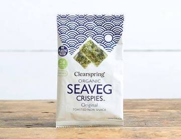 Organic crispy seaweed thins roasted in clean oils, AI generated