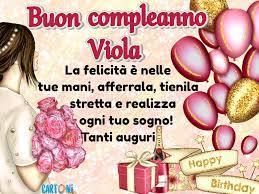 Tanti Auguri Viola Per Il Tuo Compleanno Cartoni Animati