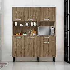 Armario de cozinha itatiaia com ofertas incríveis no. Armario Cozinha Kit 140 Itatiaia 6 Pts E 1 Gv Castanho Armario De Cozinha Magazine Luiza