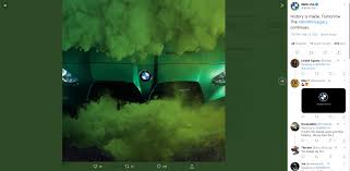 2021 Bmw M3 Teaser Photos Reveal Green Paint Oversized Kidney Grille Autoevolution
