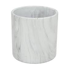 Three Hands White Marble Look Flower Pot 13958 The Home Depot Flower Pots Terracotta Flower Pots Making Plant Pots
