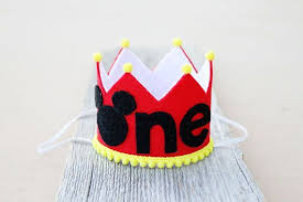 1st Birthday Crown For Boy Boys 1st Birthday Small Mickey Crown Boys First Birthday Mickey One Felt Crown 1st Boy Birthday Mickey First Birthday Mickey 1st Birthdays