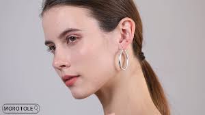 MOROTOLE Sterling Silver Hoop Earrings 14K Gold Plated Hoop Earrings for  Women Thick Chunky Hoop Earrings Lightweight Hypoallergenic Hoop Earring  for Women，4mm tube : Amazon.co.uk: Fashion