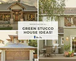 We want to paint the house with benjamin moore white dove. 31 Green Stucco Houses Ideas Inspiration