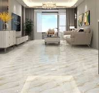 Latest Design High Glossy 600X600 Gold Vein White Marble Floor Tiles Luxury
