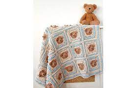 Teddy bears can be the most adorable gift for anyone and they would definitely brighten up their day. Crochet Pattern Vintage Teddy Bear Baby Blanket