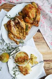 Wer kein geld hat, muss honig im munde haben. Gut Gefullt Birnen Maroni Huhnchen Mit Kartoffel Zwiebel Puree Meinleckeresleben Com