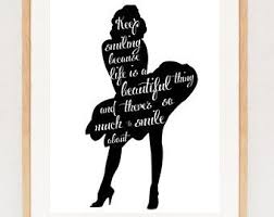 This is for a digital download. Inspirational Marilyn Monroe Quotes Svg Quotesir