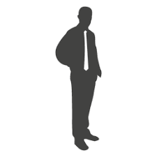 Casual Standing Businessman Silhouette Silhouette Business Man Human Silhouette