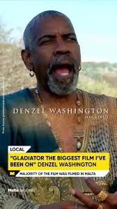 Hollywood icon Denzel Washington has revealed that Gladiator 2 has been the  biggest film he's ever worked on. This means that Washington's biggest ever  film will be a film filmed
