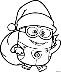They are all free to print, and the kids will love coloring them in. Santa Minion Coloring Pages Printable