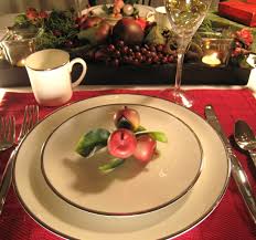 Christmas dinner table setting christmas table. Christmas Table Settings Cooking Quarters