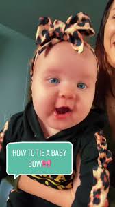 This is the EASY way, not the perfect way ❤️ #babybow #daughter #tieabow  #babygirl #diy #babyhacks