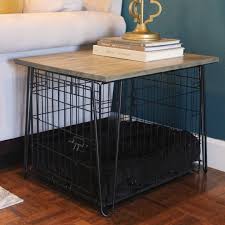 Unipaws walnut double door wooden end table dog crate. Easy Build Dog Crate Side Table The Palette Muse