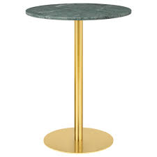 Cora pub table cora round pub table features stylish faux marble tops in brown tones. 1 0 Bar Table Green Marble Brass Rouse Home