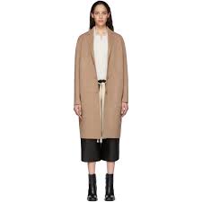 Twotwinstyle elegant patchwork women's coats female long sleeve lapel collar lace lapel collar wool coat are designed from light but a dense material that acts as an insulation for the body. Camel Melan Acne Studios Tan Wool Single Breasted Coat Editorialist