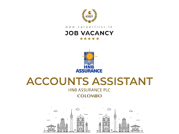 Accounts Assistant Hnb Assurance Plc In 2020 Assistant Jobs Finance Jobs Assistant Manager