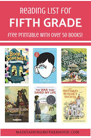 Fifth Grade Summer Reading Book List Maintaining Motherhood 4th Grade Reading Books Books 5th Grade Books