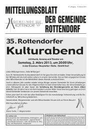 29, 97228 rottendorf zum profil. Mitteilungsblatt Der Gemeinde Rottendorf