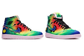 This colorful pair, first seen at the super bowl liv halftime show in february, is made of canvas with irregular cuts, unfinished edges, and a rainbow palette that gives a nod to the. Justin Bieber Where To Buy His J Balvin Designed Air Jordan 1s British Gq