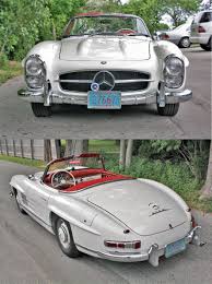 Our Parsifal Featured Car This Week Is A 1960 White 300sl Roadster With Red Leather Interior A Holiday Beauty There Were Onl Mercedes Benz 300 Roadsters Benz