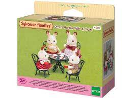 Japan epoch sylvanian families 26280 garden & swing set. Ornate Garden Table Chairs Sylvanian Families