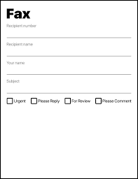 Free Printable Fax Cover Sheets