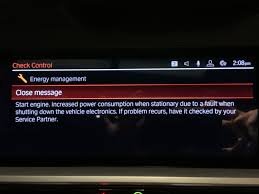 Increased battery discharge was displayed on the dashboard screen. Battery Consumption Warning G20 Bmw 3 Series Forum