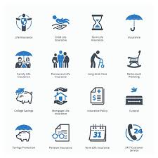 Life Insurance Icons Blue Series Life Insurance Life Insurance Policy Insurance