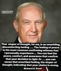 Latter-day Saints, shape up! Face up! Take hold of your lives! Take control  of your mind, your thoughts!—Boyd K. Packer
